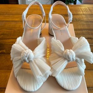 Loeffler Randall Dalia Pearl Bridal Shoes size 8 1/2